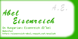 abel eisenreich business card